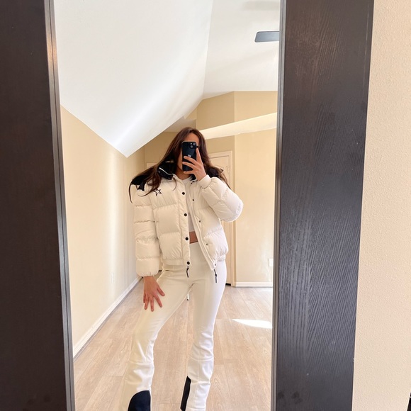 Perfect Moment White Black Puffer Snow Ski Jacket - Picture 12 of 13